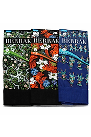 Erkek Boxer Seti 3'lü Eğlenceli Desenli Pamuklu Esnek Rahat Boxer Paket