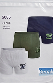 %95 Pamuklu Erkek Çocuk Boxer Külot Seti 3'lü
