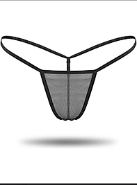 Tül Zarafet Siyah Tanga