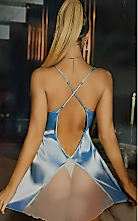 MAVİ ,AY IŞIĞI SATEN, ELEGANCE TAKIM