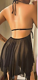 KELEBEK DEKOLTELİ TÜL -ASKILI MİNİ GECELİK- FRESH-ZARİF-DUYGULU-HASSAS-DENGELİ-YOK HİSSİNDE