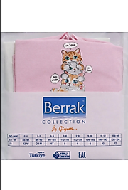 Kız Çocuk İnce Askılı Atlet 3lü Paket Kedi Baskılı Pamuk