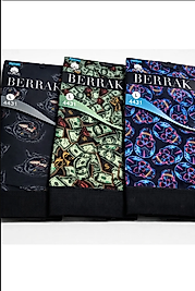 Erkek Boxer Seti 3'lü Eğlenceli Desenli Pamuklu Esnek Rahat Boxer Paket