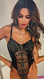 Güpür Detaylı Dantel Tül Fantezi Body 3586