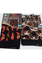 Erkek Boxer Seti 2'li Eğlenceli Desenli Pamuklu Esnek Rahat Boxer Paket